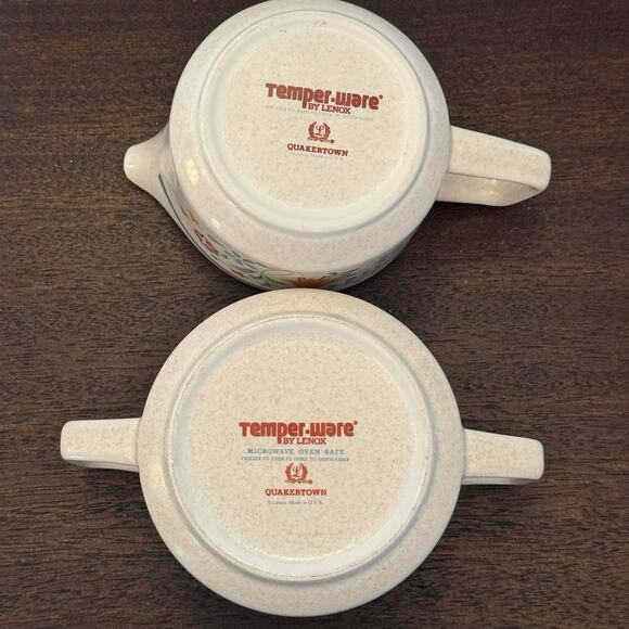 VTG Lenox Quakertown Temper-Ware Sugar with Lid Creamer Discontinued Replacement - Picture 13 of 16
